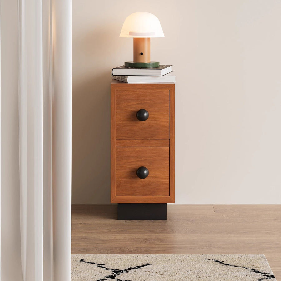 Wooden bedside table