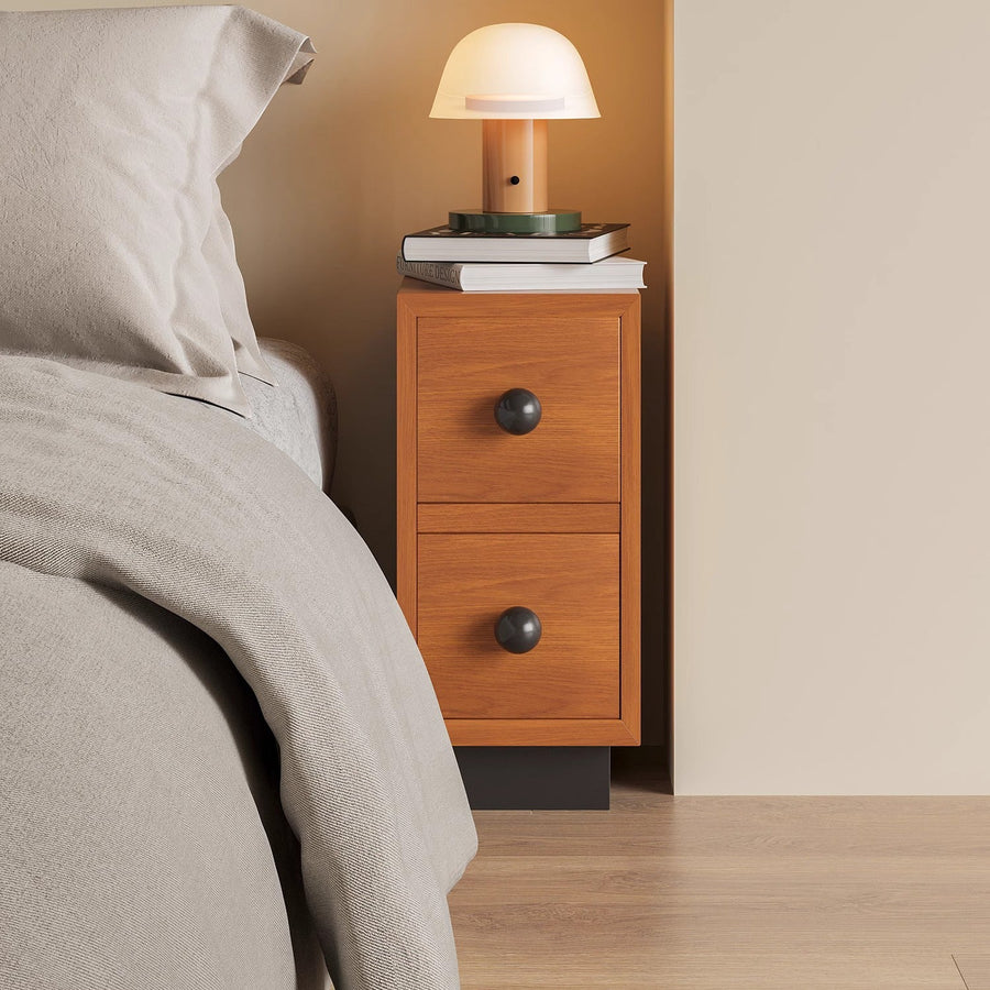 Wooden bedside table