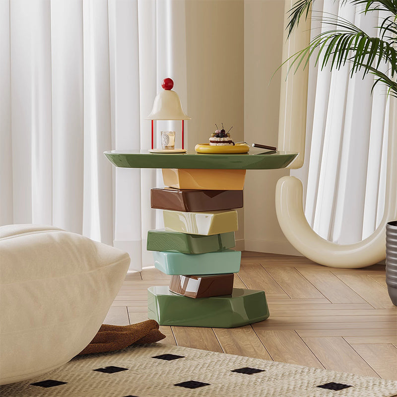 Colorful sofa side table