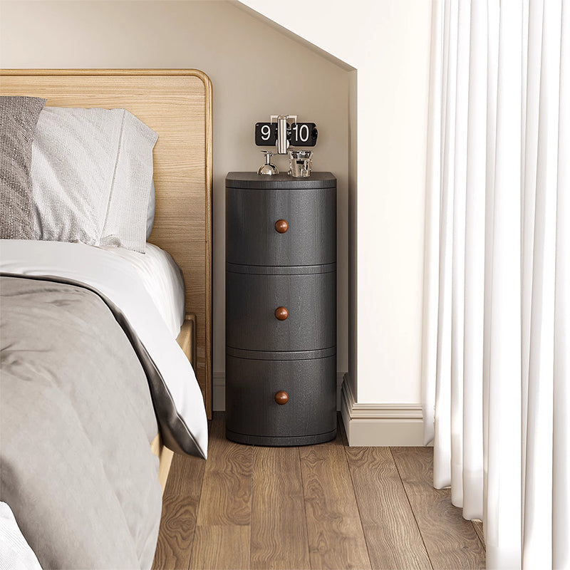 Wood grain bedside table