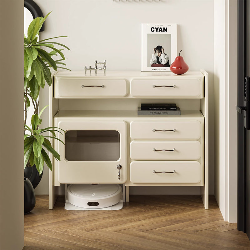 Cleaning robot storage cabinet