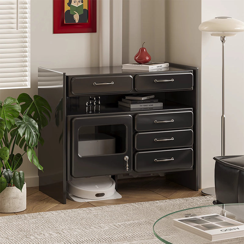 Cleaning robot storage cabinet