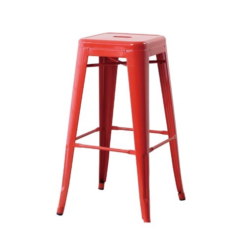 Nordic modern steel stackable marine high stool