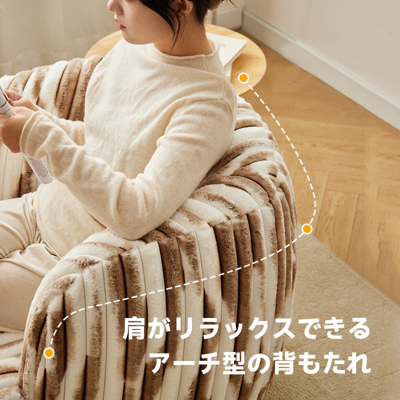 Marble pattern single sofa