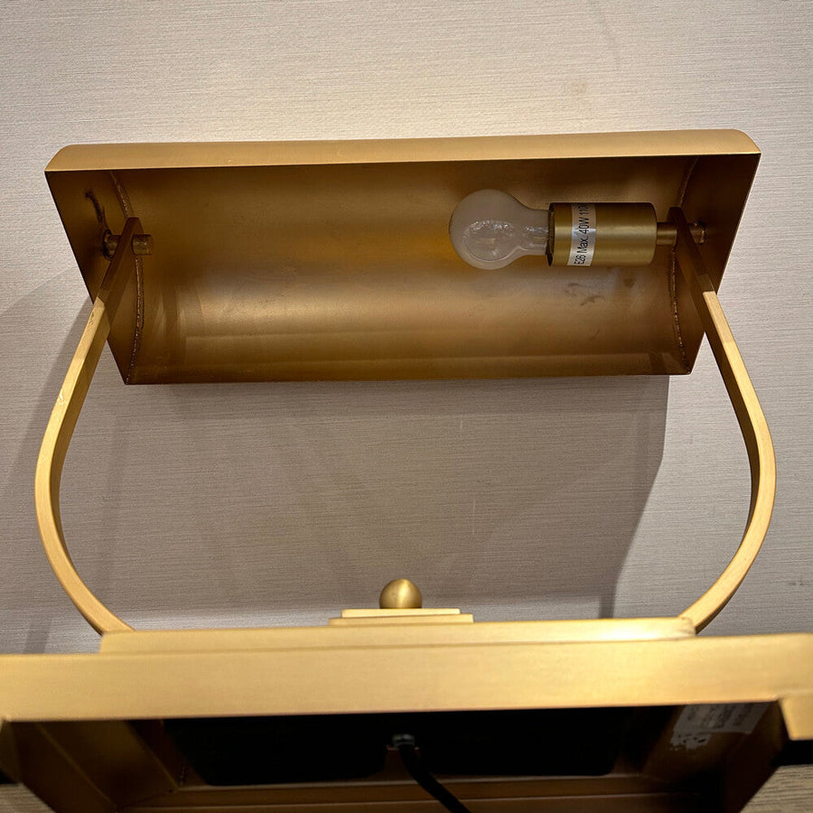 Luxury Steel Shade Gold Table Lamp