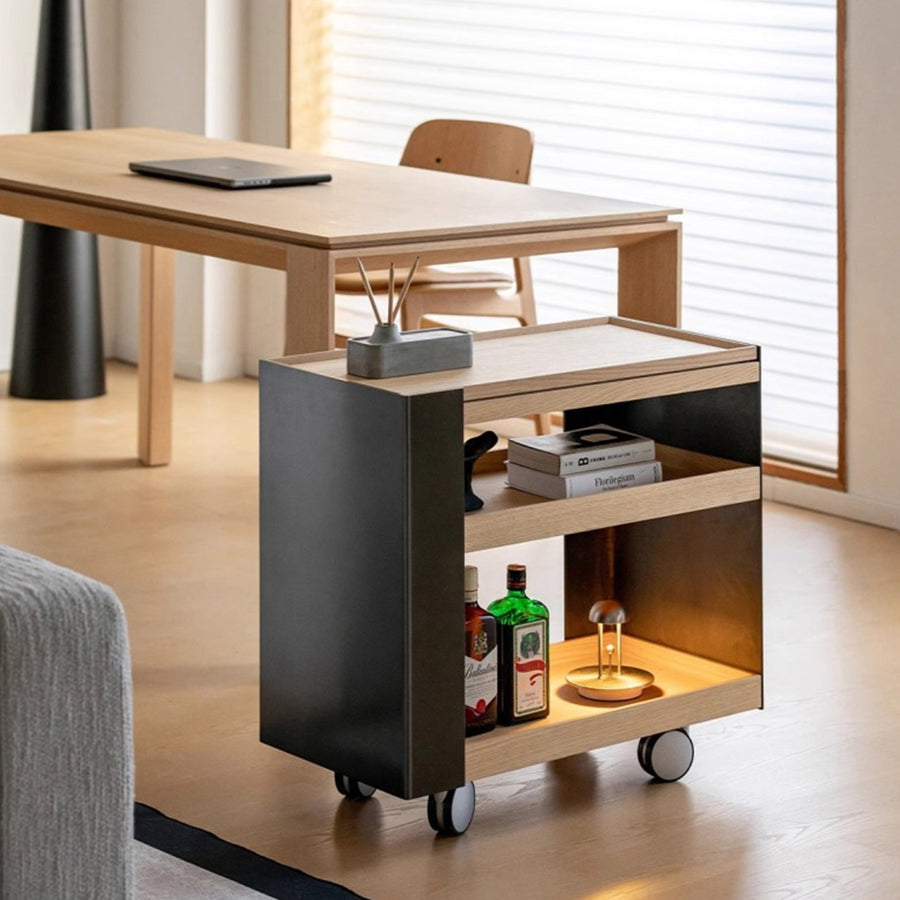Modern wooden wagon