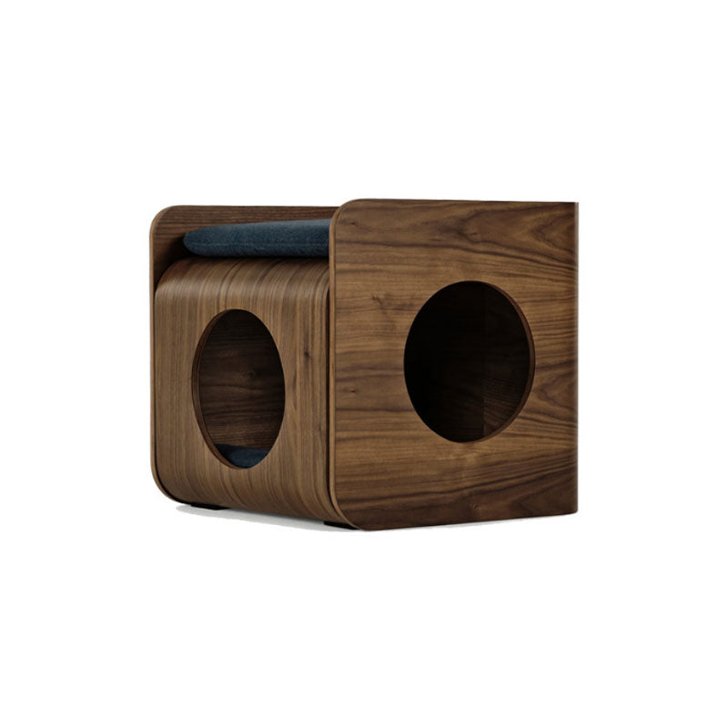 Wooden Dome Cat House Side Table
