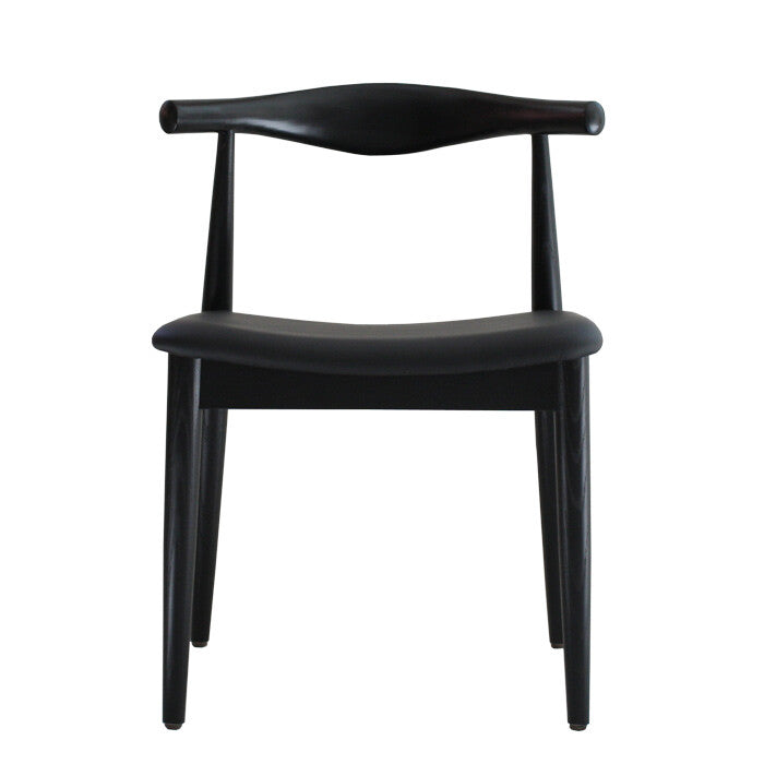 Simple modern wooden square dining chair
