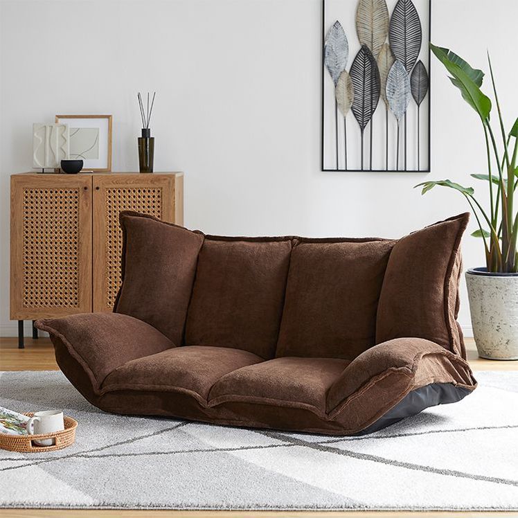 2-seater thick floor sofa reclining