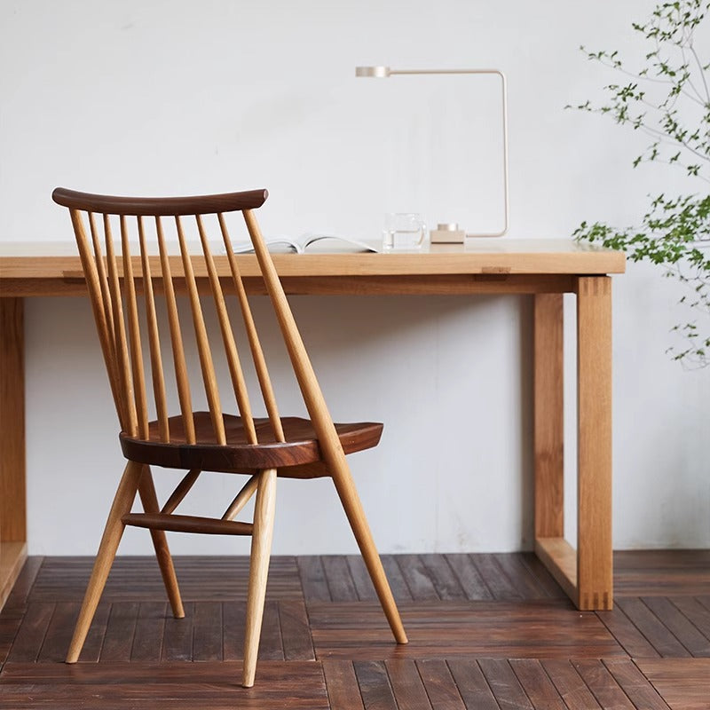 Natural wood dining chair