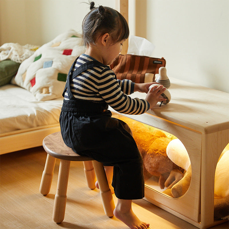 Wooden stool for kids
