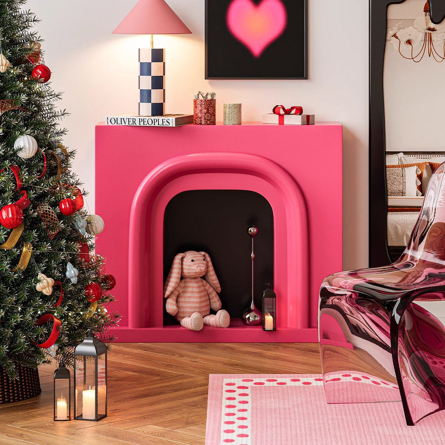 Wooden mantelpiece