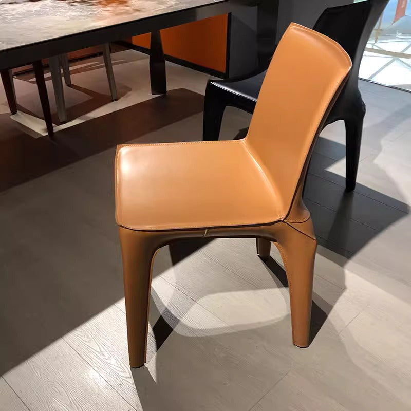 Stitched Saddle Leather Chair