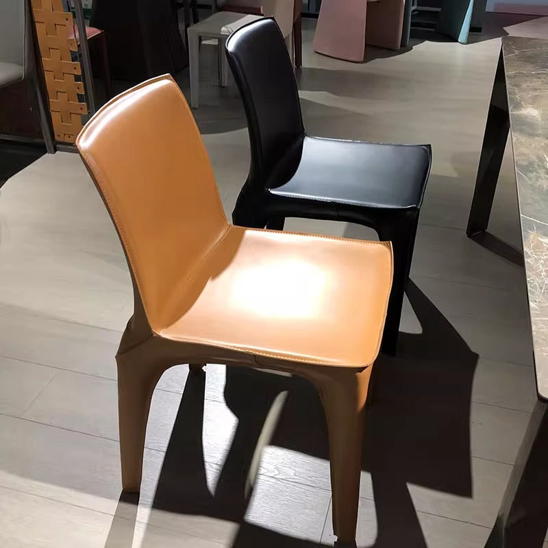 Stitched Saddle Leather Chair