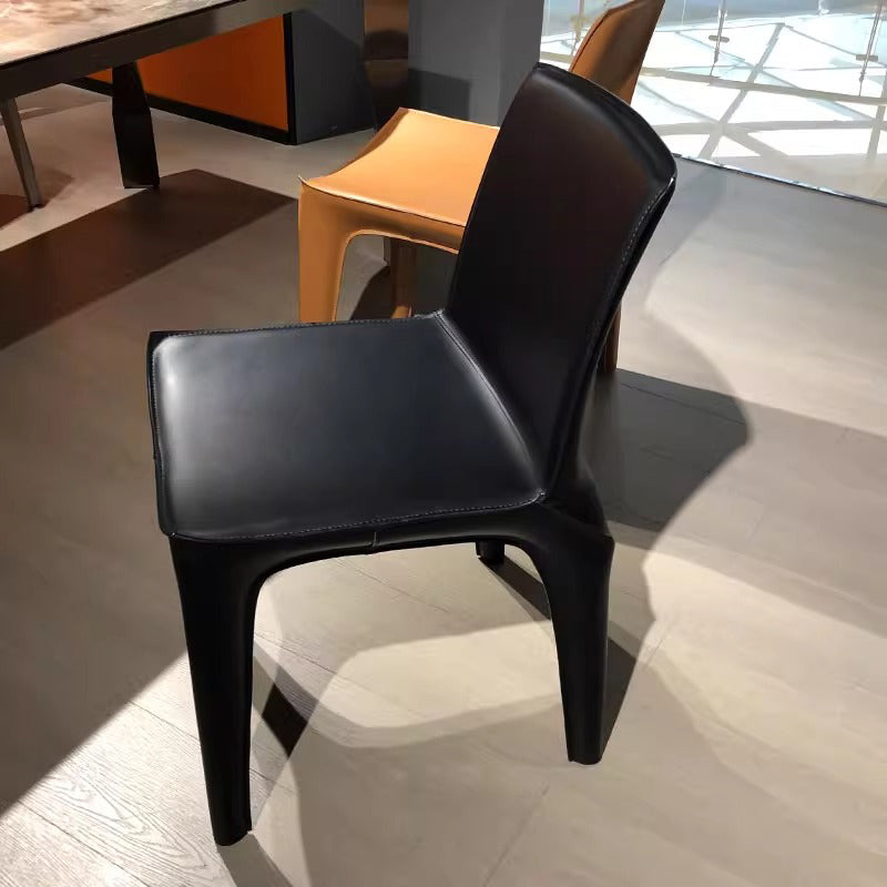 Stitched Saddle Leather Chair