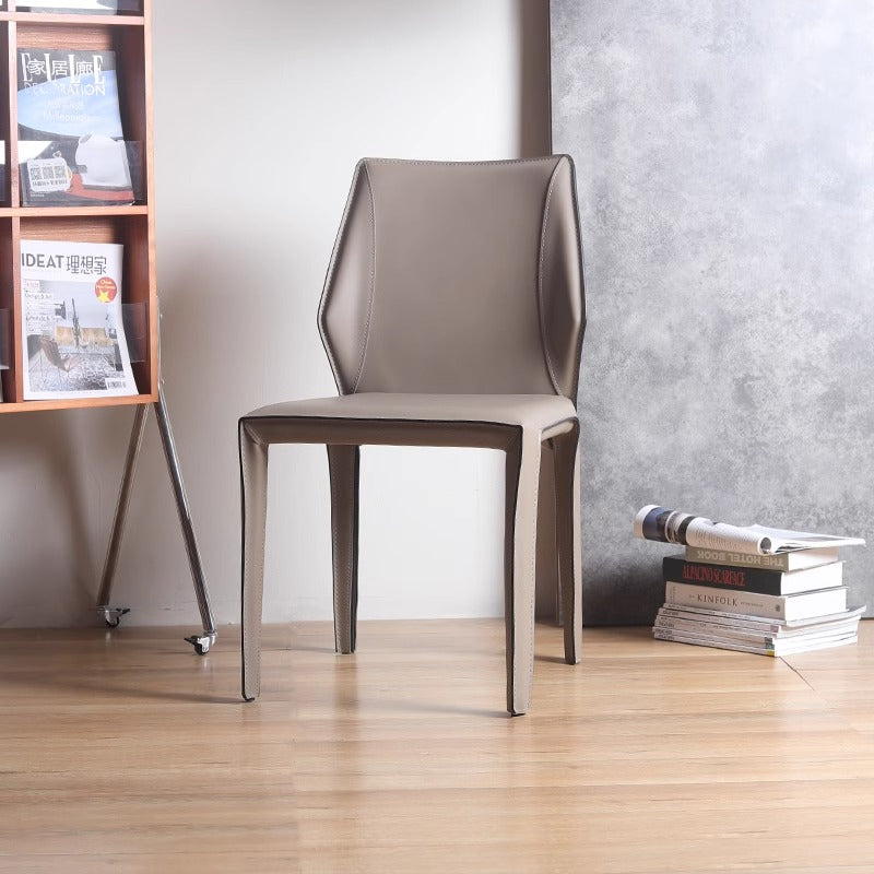 Chic Design Saddle Leather Dining Chair