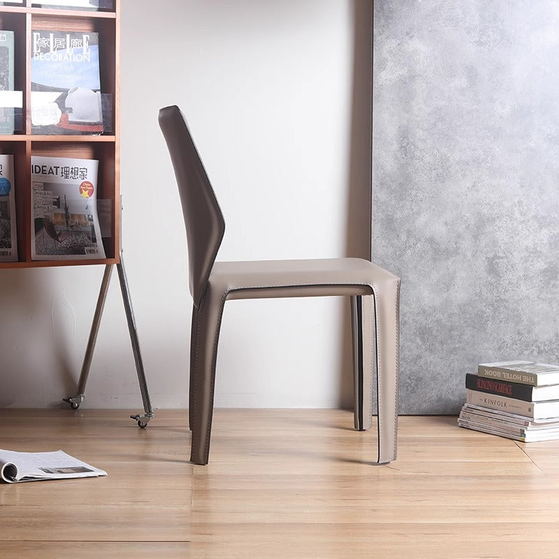 Chic Design Saddle Leather Dining Chair