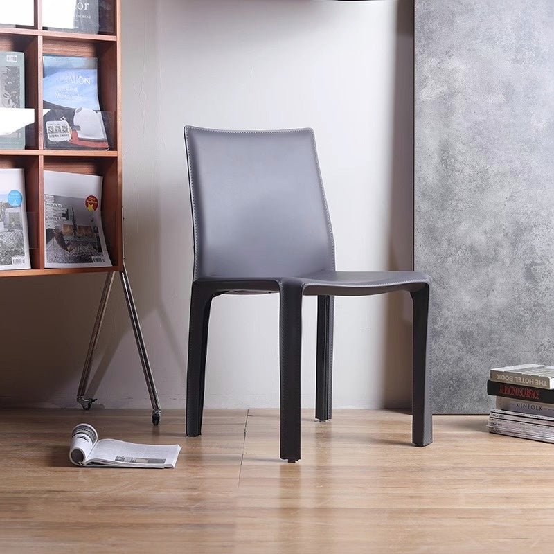 Simple design saddle leather chair