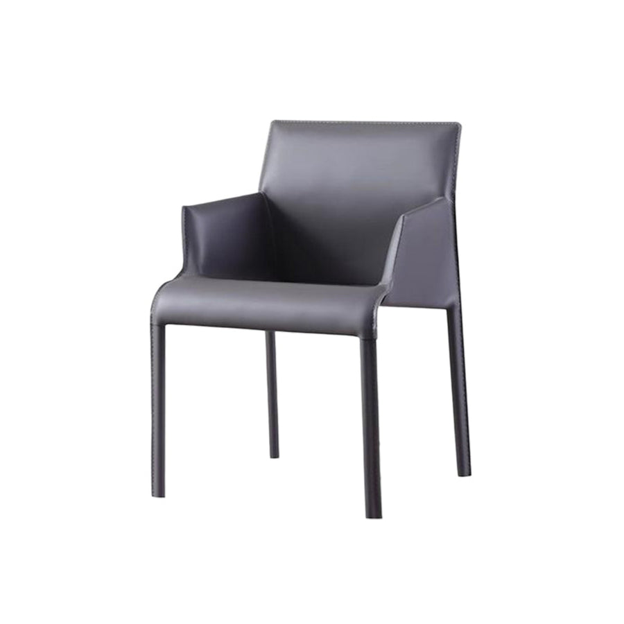 Scandinavian style saddle leather chair