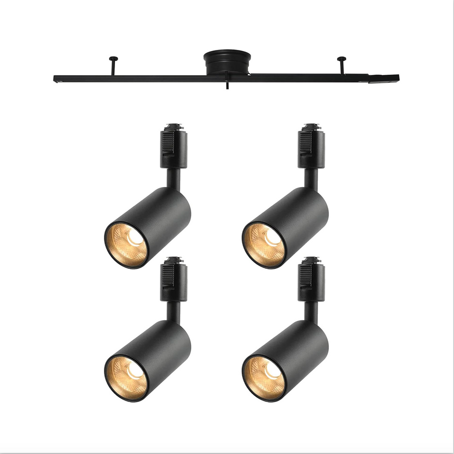 Spotlight, integrated duct rail spotlight, antique, built-in LED, 60W equivalent, warm white, 850lm