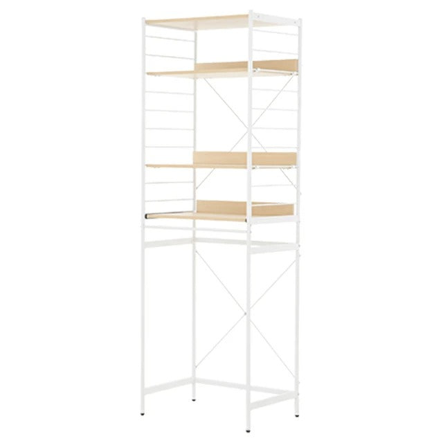 Range rack with sliding shelf, adjustable shelf type