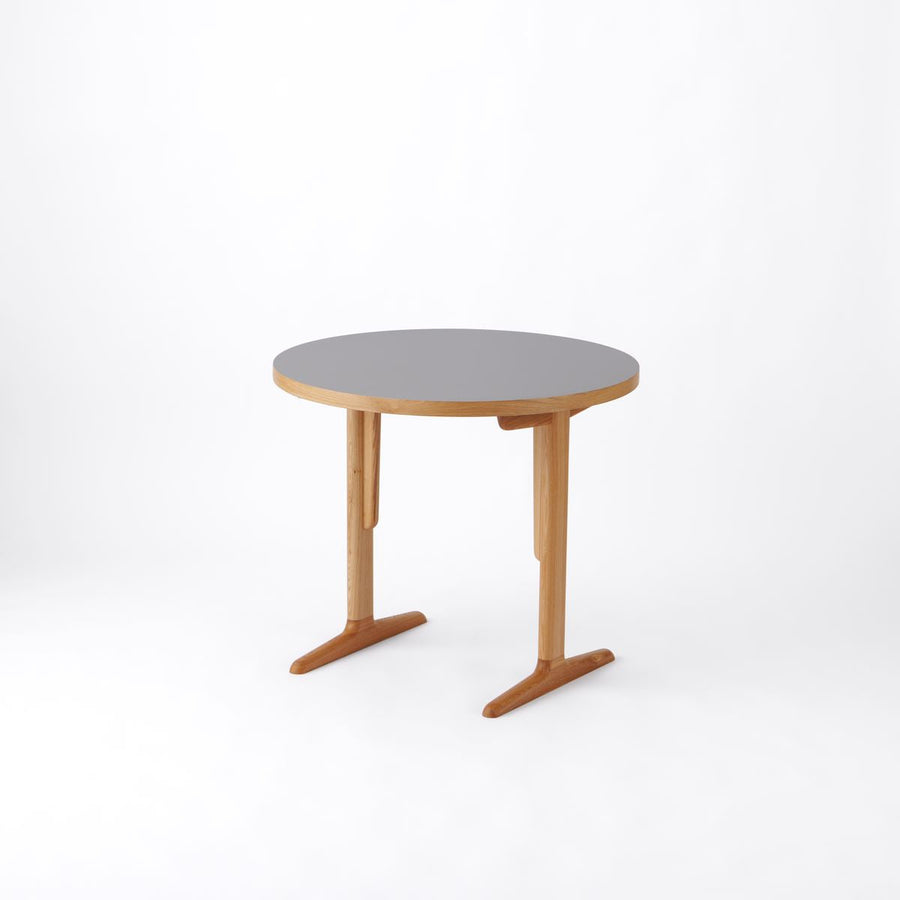 KUUM Round Table メラミングレー 2人掛けダイニングセットA クーム ラウンド テーブル