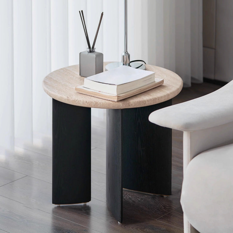 Retro modern wooden side table