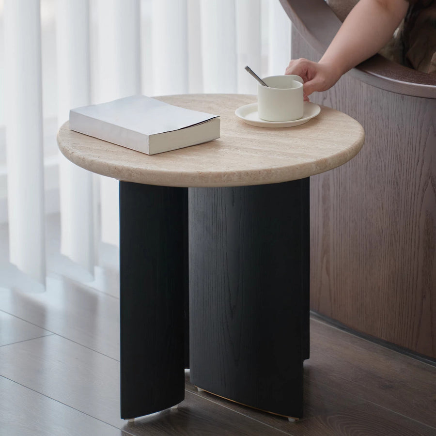 Retro modern wooden side table