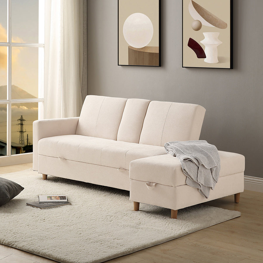 Multifunctional 3-seater sofa with storage