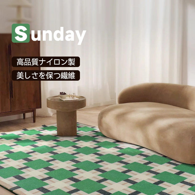 Square ふわふわ柔らかラグ