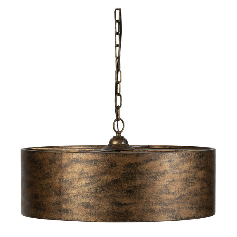 Modern steel 4-light chandelier
