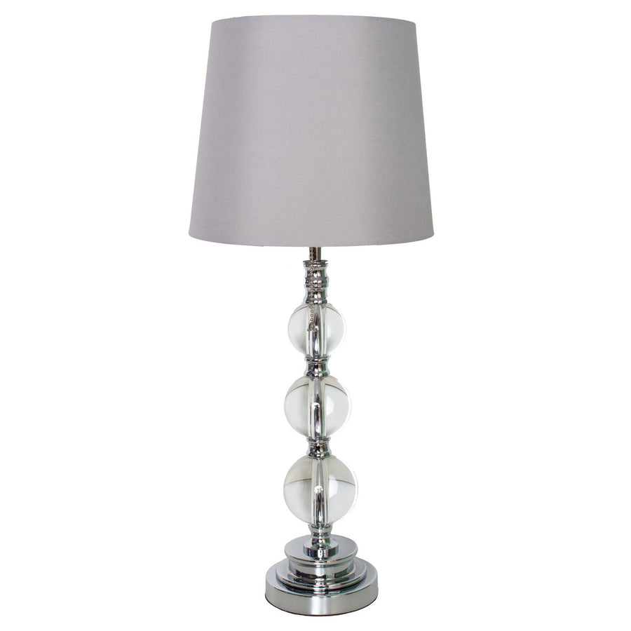 Classic Grey Shade Acrylic Table Lamp