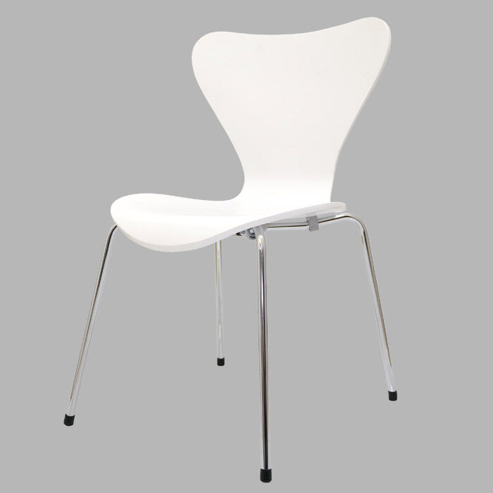 Simple modern steel leg dining chair