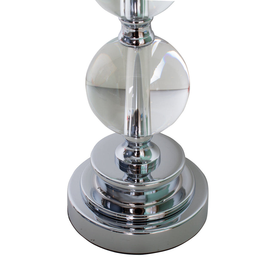 Classic Grey Shade Acrylic Table Lamp