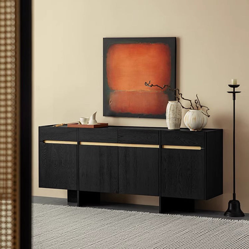 White ash wood sideboard