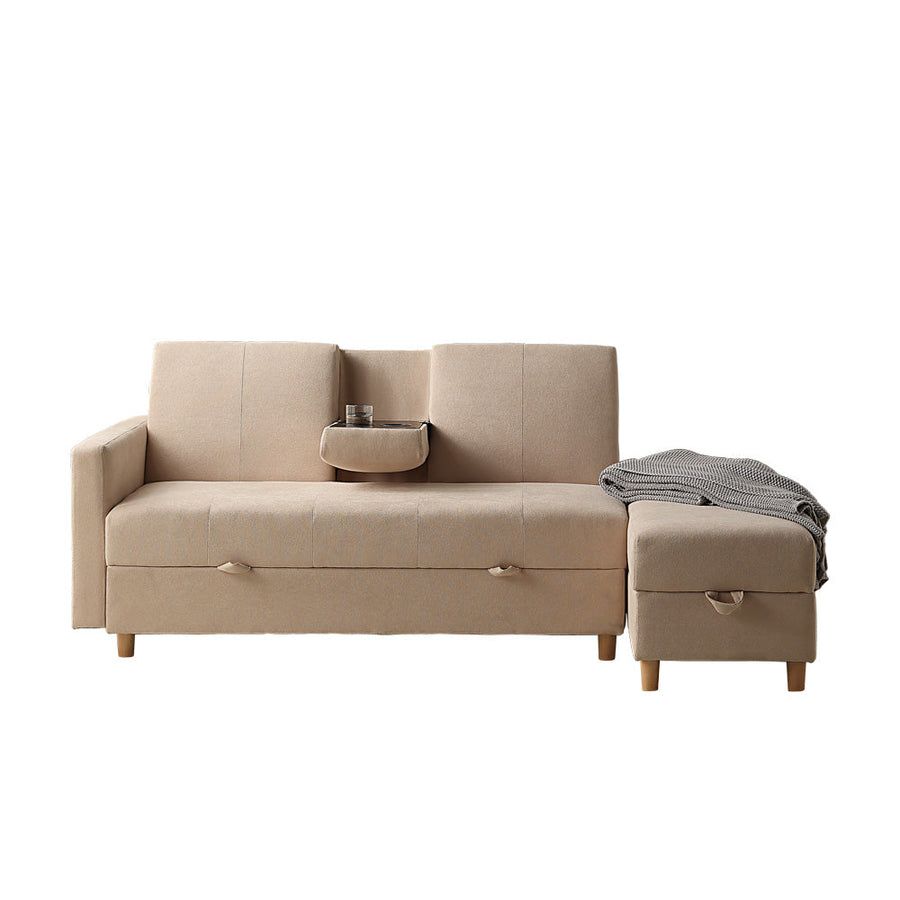 Multifunctional 3-seater sofa with storage