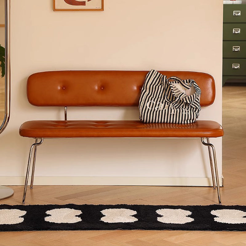 Italian Leather Bench