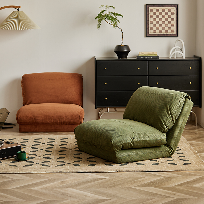 Corduroy folding sofa bed