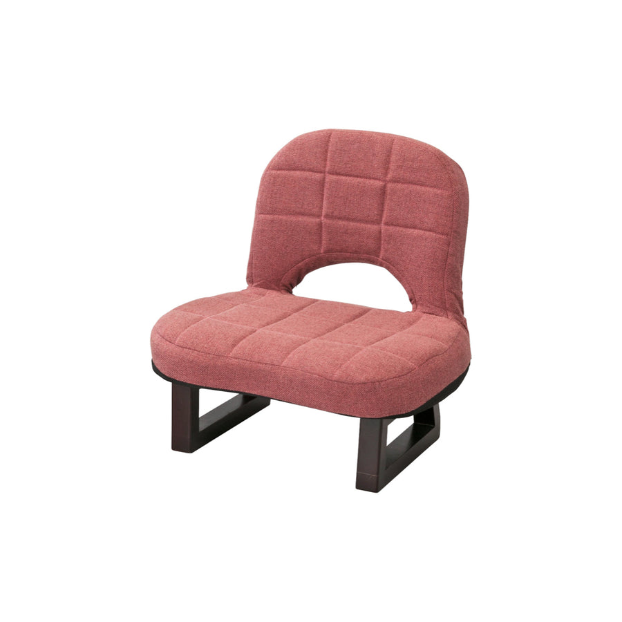 背もたれ付正座椅子 レッド