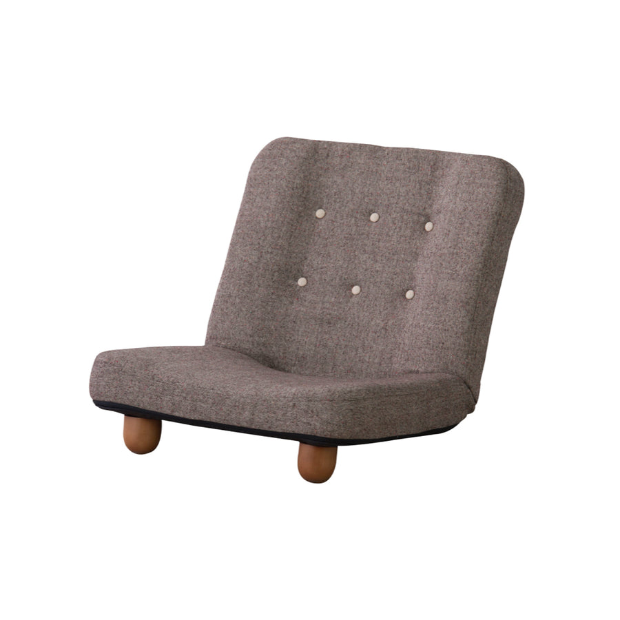 スマート 脚付座椅子 ブラウン