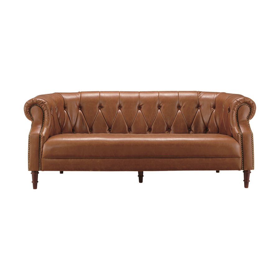 クイーンズ 3人掛 ブラウン