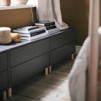 IKEA EKET イケア エーケト 2段引き出し キャビネット EKET エーケト キャビネット（引き出し×2）, ホワイト, 35x35x35 cm - IKEA