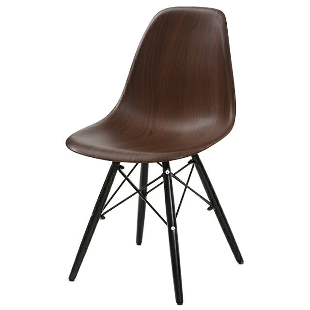 Wood-like designer shell chair, available in 12 colors