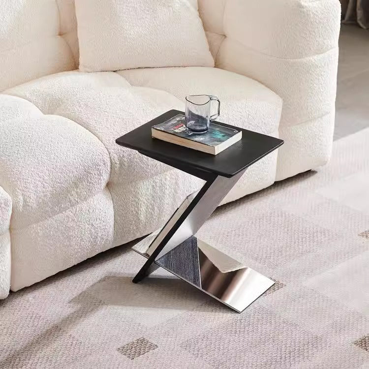 Side table with magazine rack