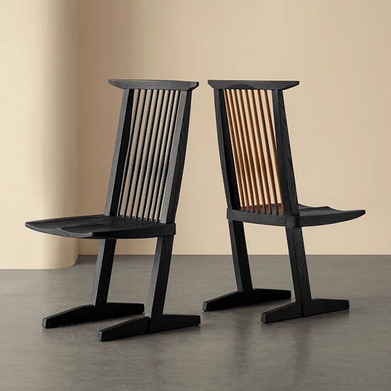 White ash high back chair