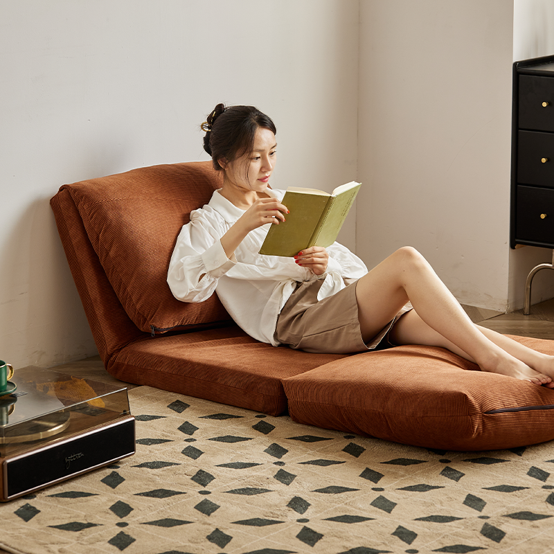 Corduroy folding sofa bed