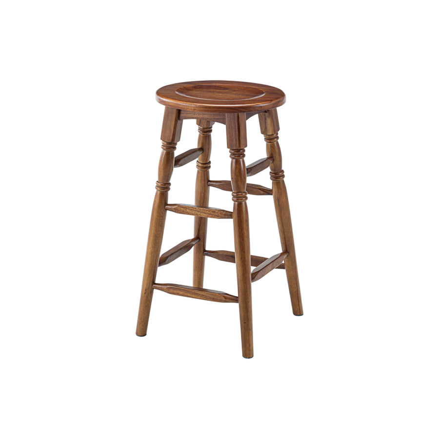 オーバルハイスツール ブラウン