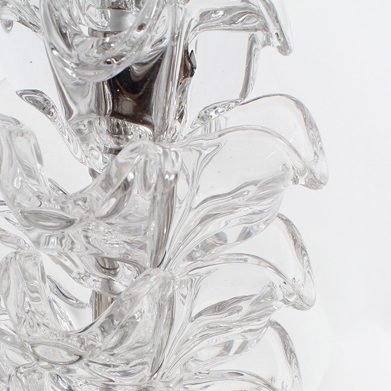 Glass base table lamp Shabby European