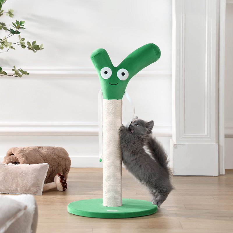 Onion-shaped cat scratching tower