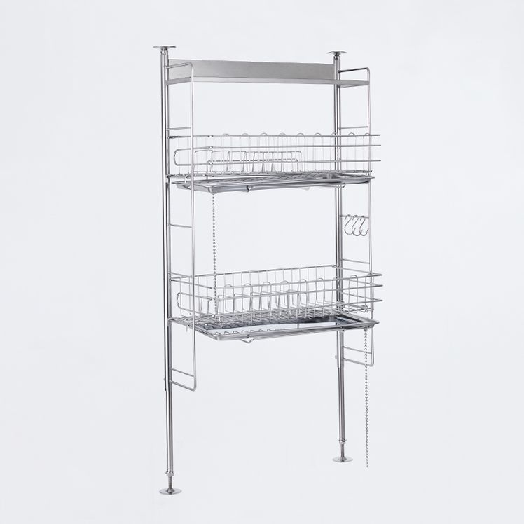 Tension Dish Rack Dish Drainer Basket Stainless Steel